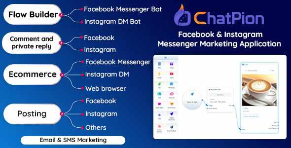 ChatPion_Facebook_Instagram_ChatboteCommerceSMS_Email_Social_Media_Marketing_Platform_SaaS_Woocommerce_Download_Wordpress