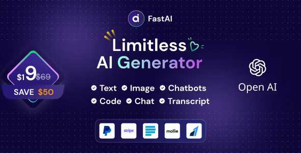 FastAi_SaaS_AI_Content_Voice_Text_Image_Chat_Code_Generator_Woocommerce_Download_Wordpress