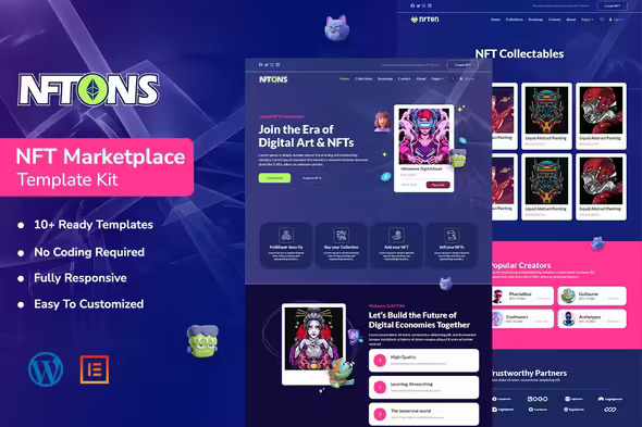 NFTONS_NFT_Service_Crypto_Currency_Elementor_Template_Kit _Download
